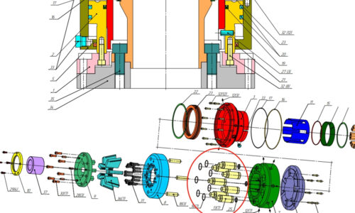 Drill Rig Loaded Chuck Components