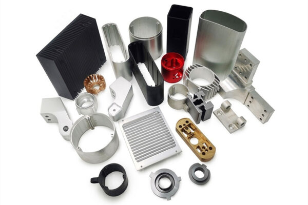 Aluminum extrusion enclosure for electronic